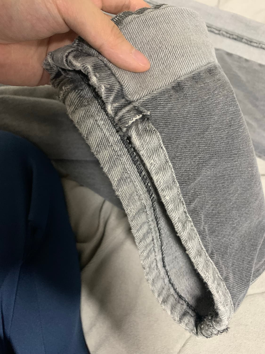 ADD. 투톤 데님 와이드 팬츠 (S사이즈) 상품이미지4