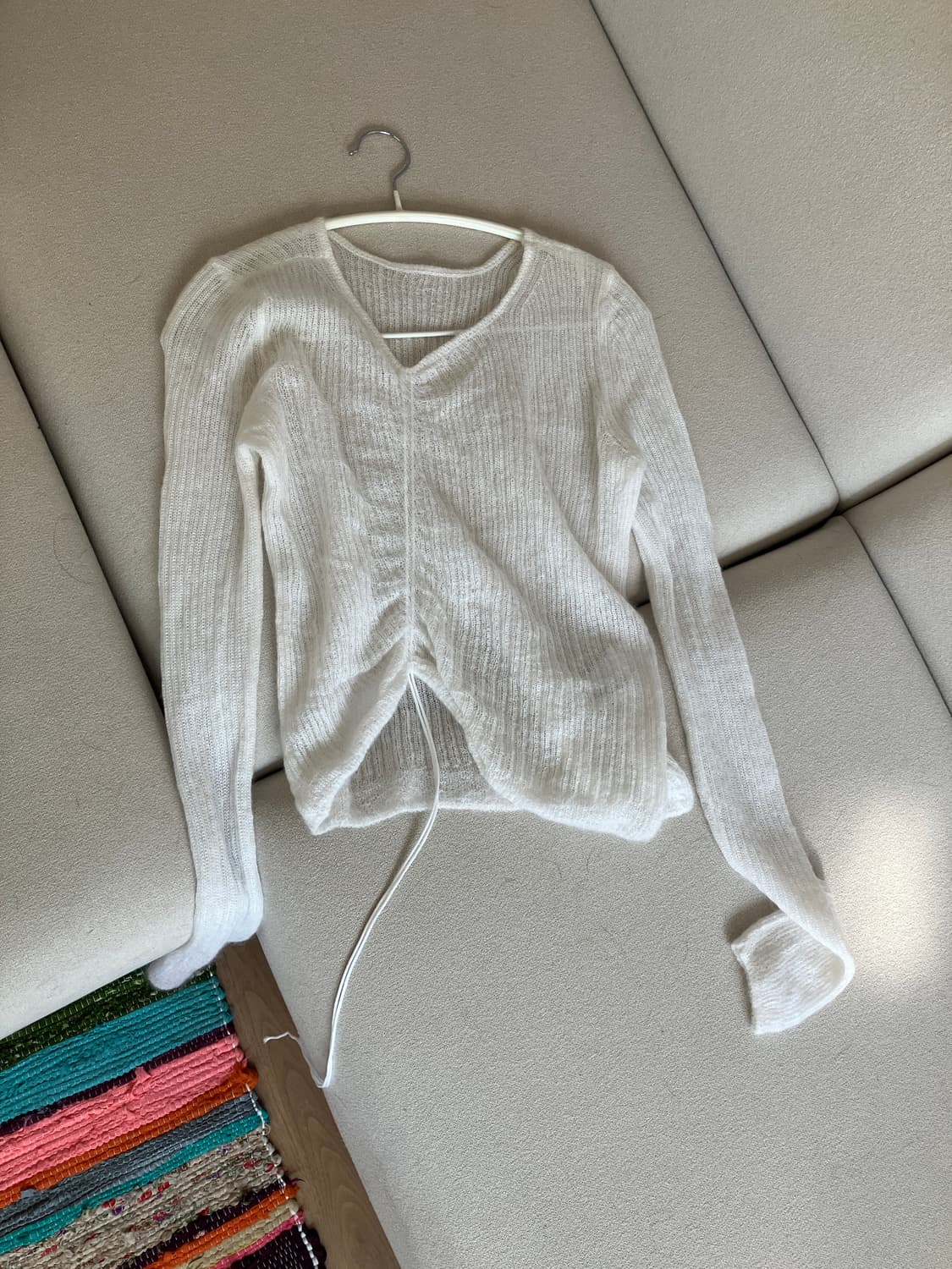 세실리아반센 ussi 모헤어 니트 화이트 상품이미지2