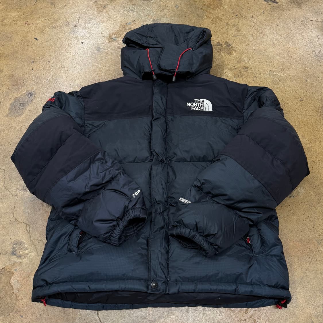 [정품/M] 노스페이스 700 패딩 블랙 눕시 후드 b19 상품이미지2