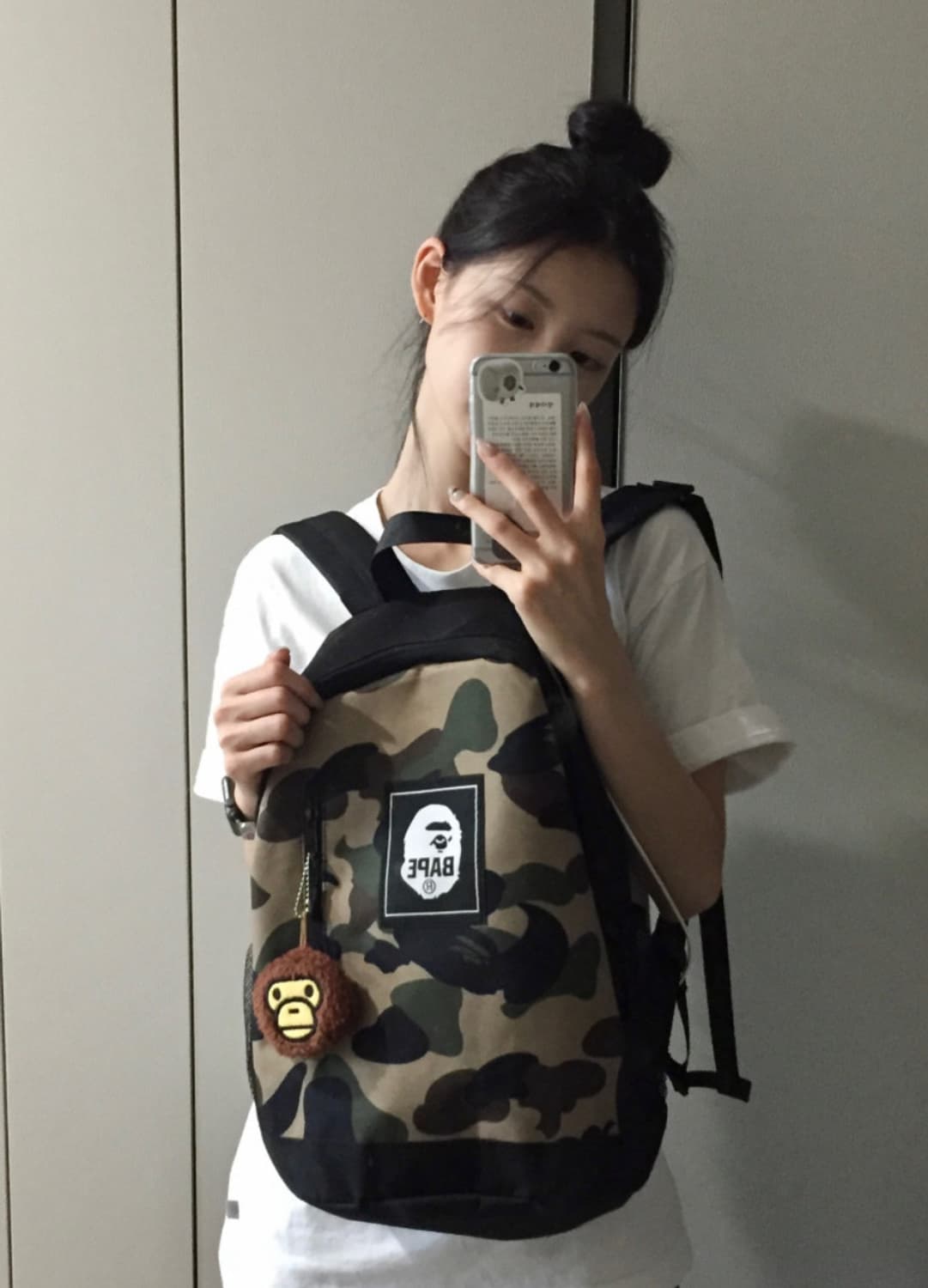 베이프 가방 백팩 (키링 포함) 새상품 정품 상품이미지1