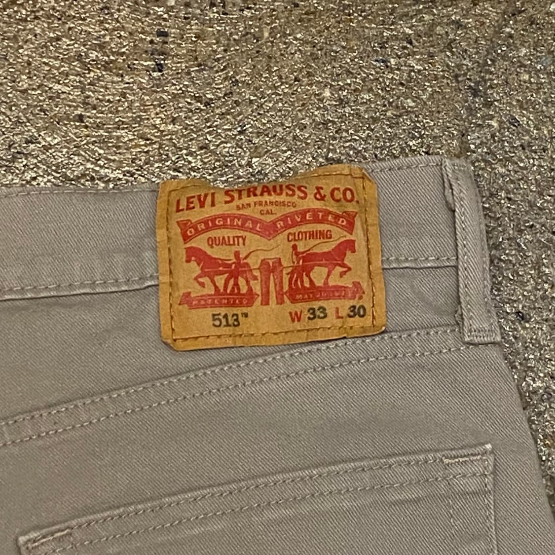 빈티지 리바이스 513 베이지진 청바지 상품이미지9