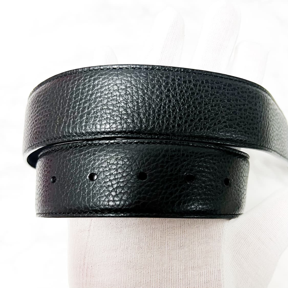 구찌 인터로킹 금장 G버클 벨트 상품이미지6