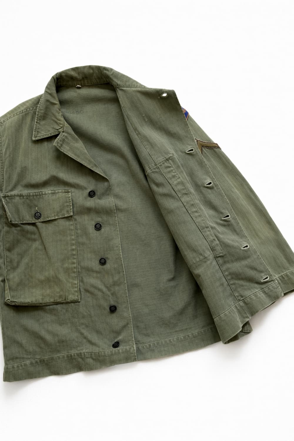 40s WW2 미군 M-43 HBT 셔츠 38R 상품이미지6