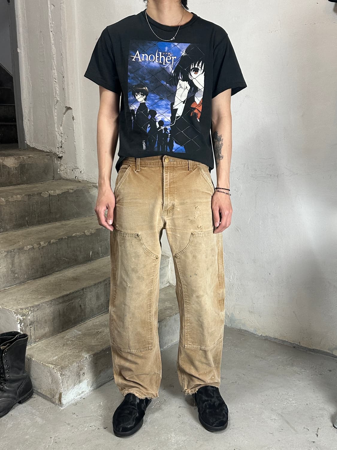 OG USA 칼하트 B01 BRN 더블니 칼하트 더블니 브라운 썩블니 상품이미지2