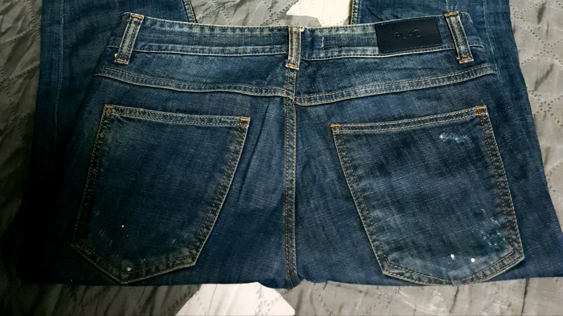 플랙 KURZ-41A 디스트로이드 더티워싱 슬림핏 데님팬츠 (31) 상품이미지4