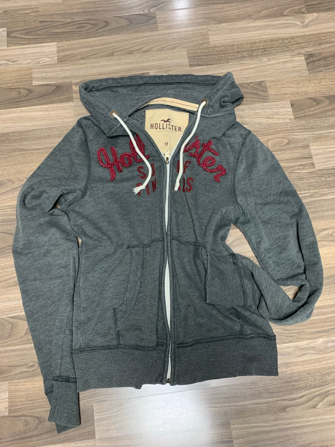 홀리스터 후드집업 ,그레이,M 상품이미지5