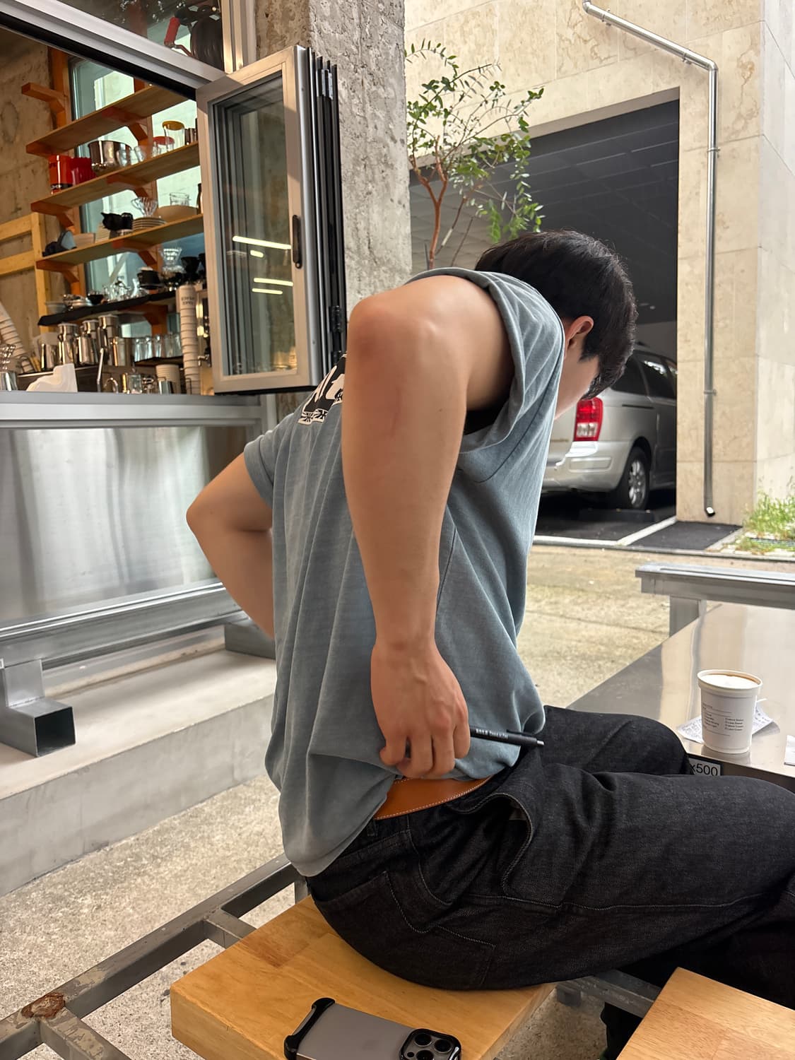 아더에러 Fluic 라벨 브라운벨트 상품이미지4