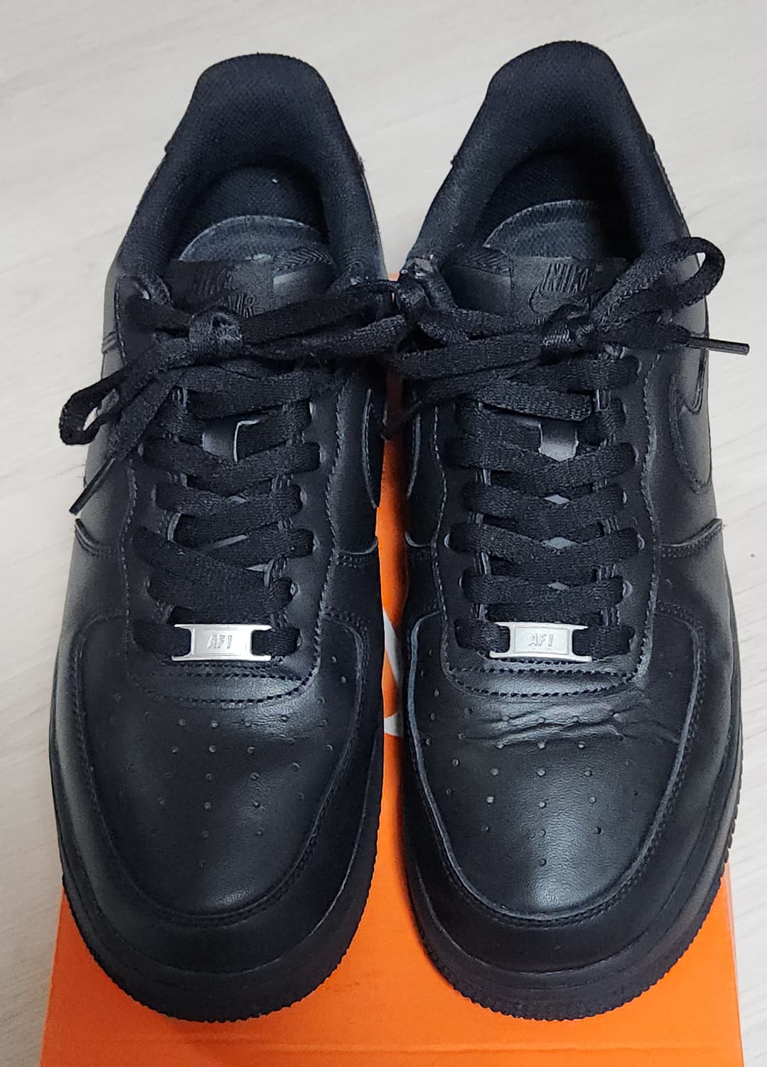 나이키 에어포스1 07 트리플 블랙 올검  상품이미지3