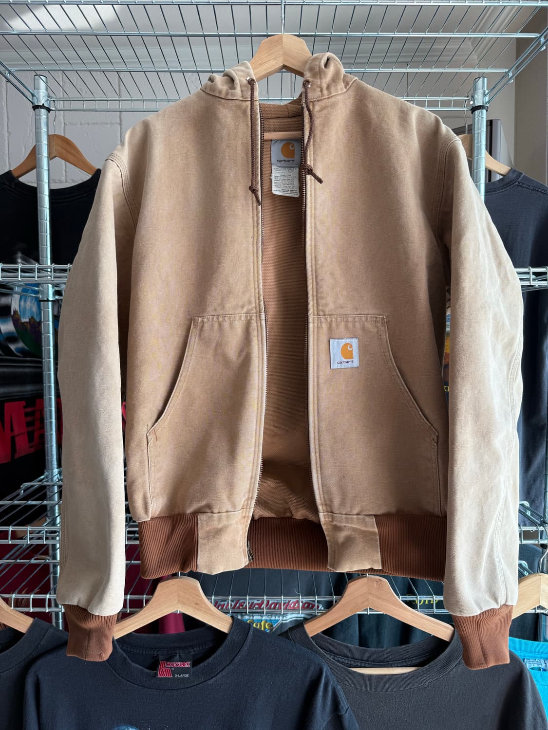 칼하트 Made in USA J03 액티브 자켓 브라운 상품이미지3