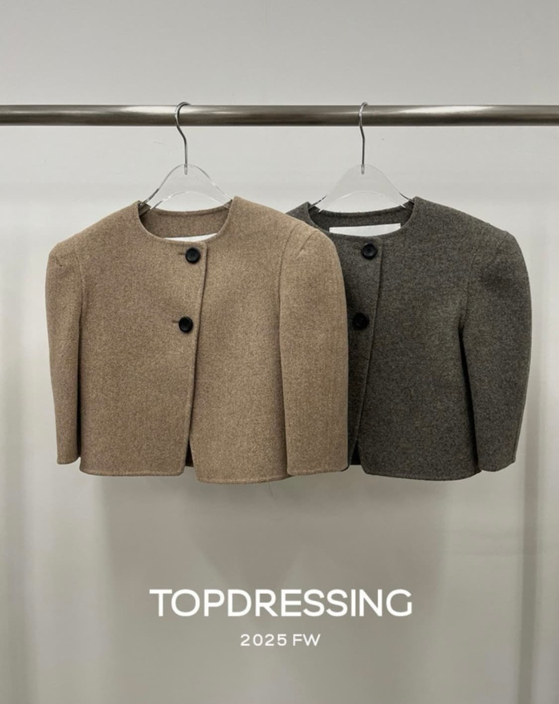 탑드레싱 뮤핸드자켓 - 카키S 상품이미지8