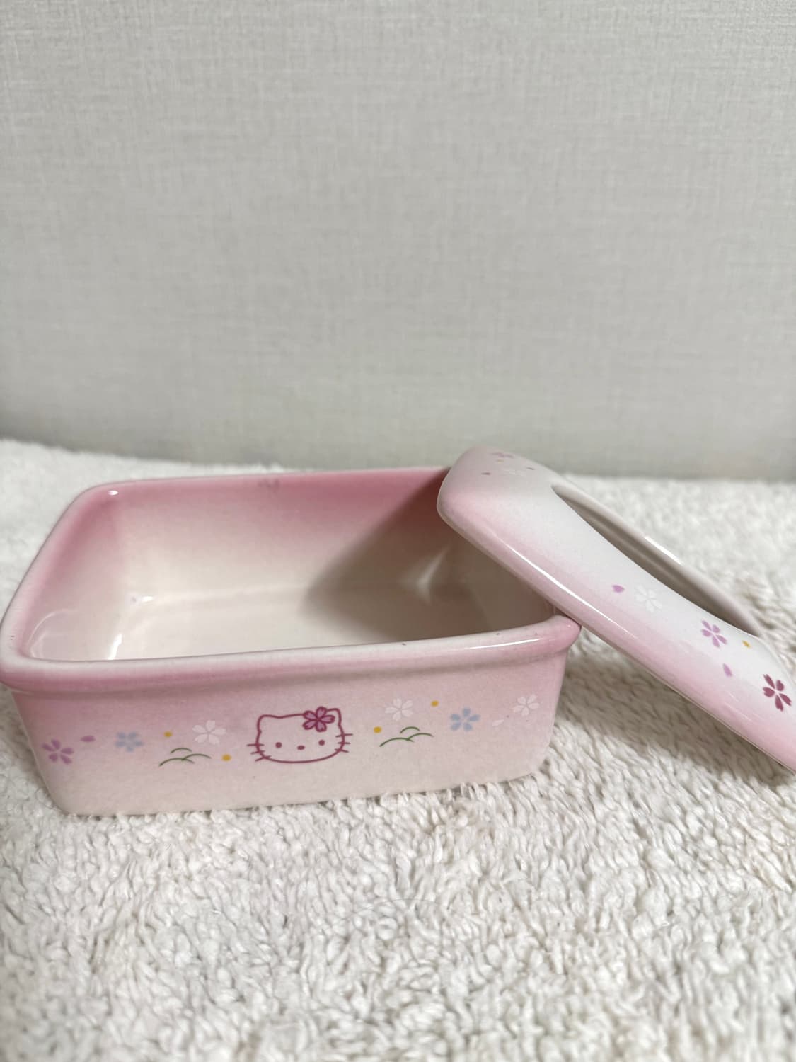 산리오 고전키티 도자기 비누 케이스 보관함 용기 상품이미지1