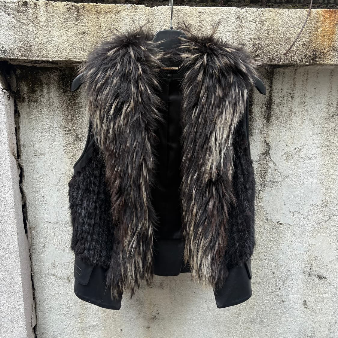 밍크 라쿤 빈티지 퍼조끼  상품이미지1