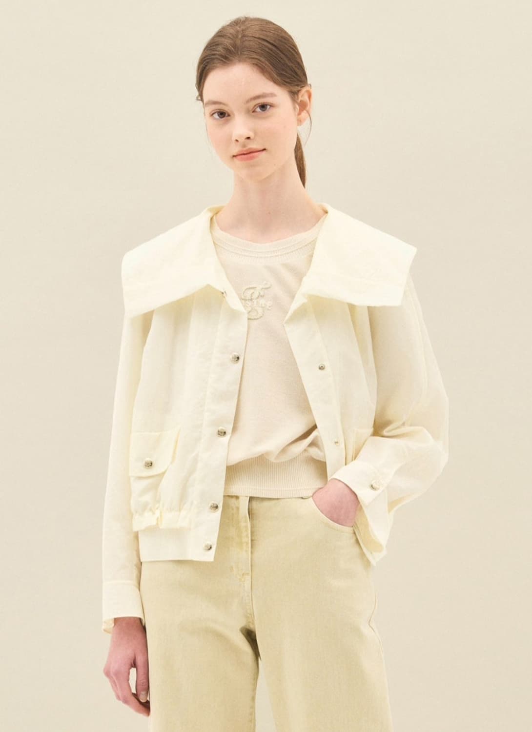 SJSJ 세일러칼라 점퍼 55사이즈 상품이미지5