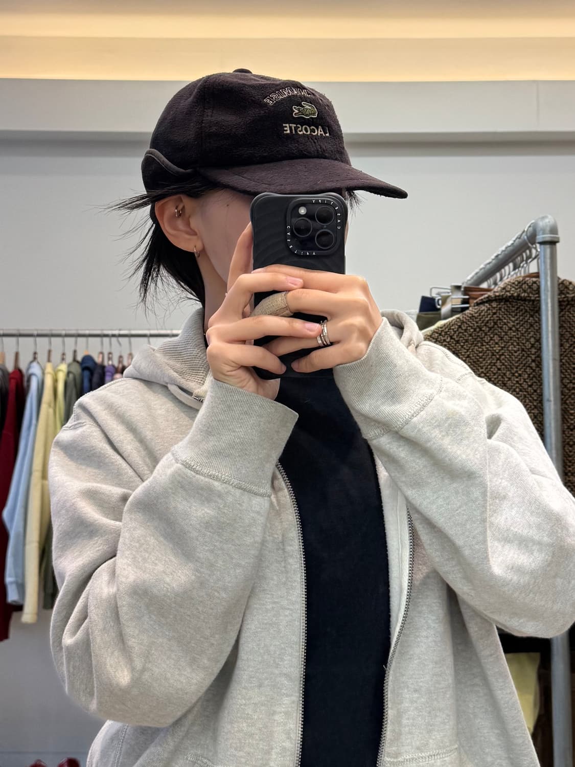 라코스테 플리스 귀도리 캡 상품이미지7