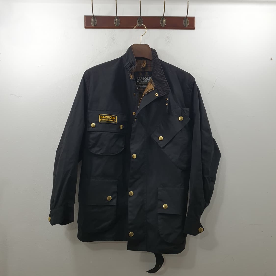 추M-L 바버 남성 블랙 인터네셔널 왁스 오리지날 자켓 상품이미지1