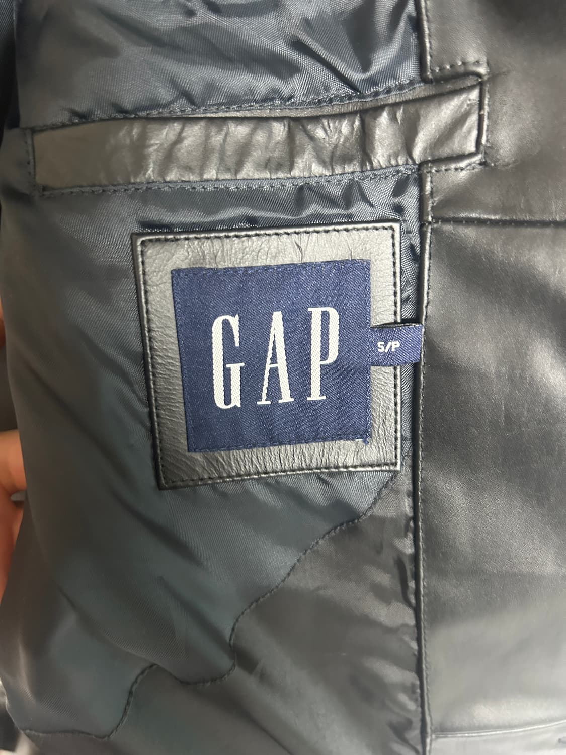 올드갭 레더 블레이저 s 상품이미지2