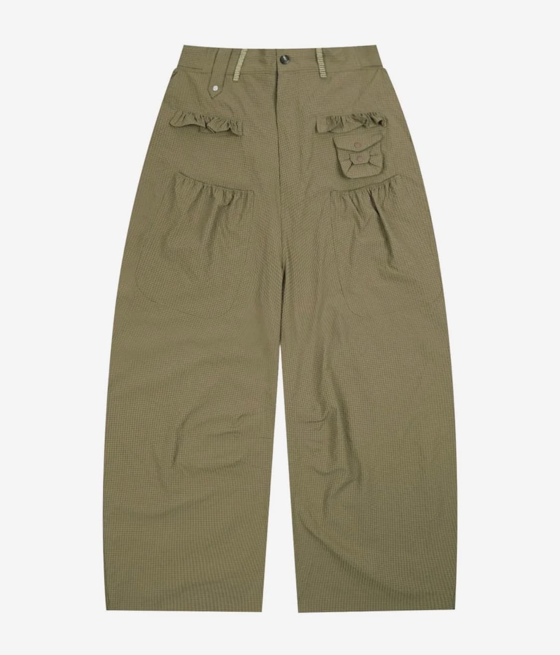 루나키후 사키 프릴 시어서커 와이드 팬츠 상품이미지4