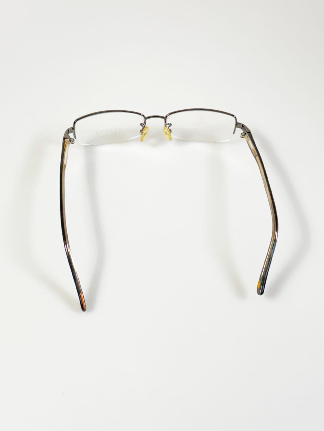 LUXURY OCCHIALI 건메탈 반무테 스퀘어 빈티지 안경 상품이미지5