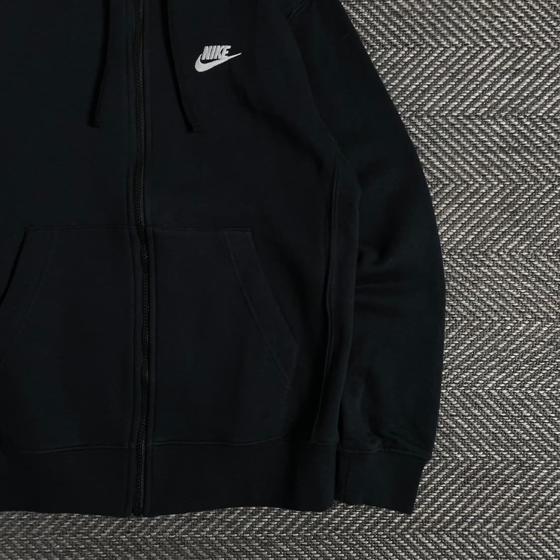나이키 블랙 미니멀 스웻 후드집업y 3258 상품이미지3