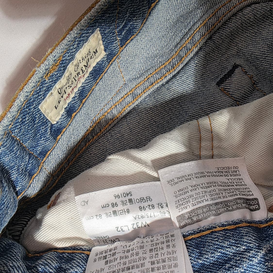 [W32L32]리바이스 프리미엄 501 93 데님팬츠 상품이미지4