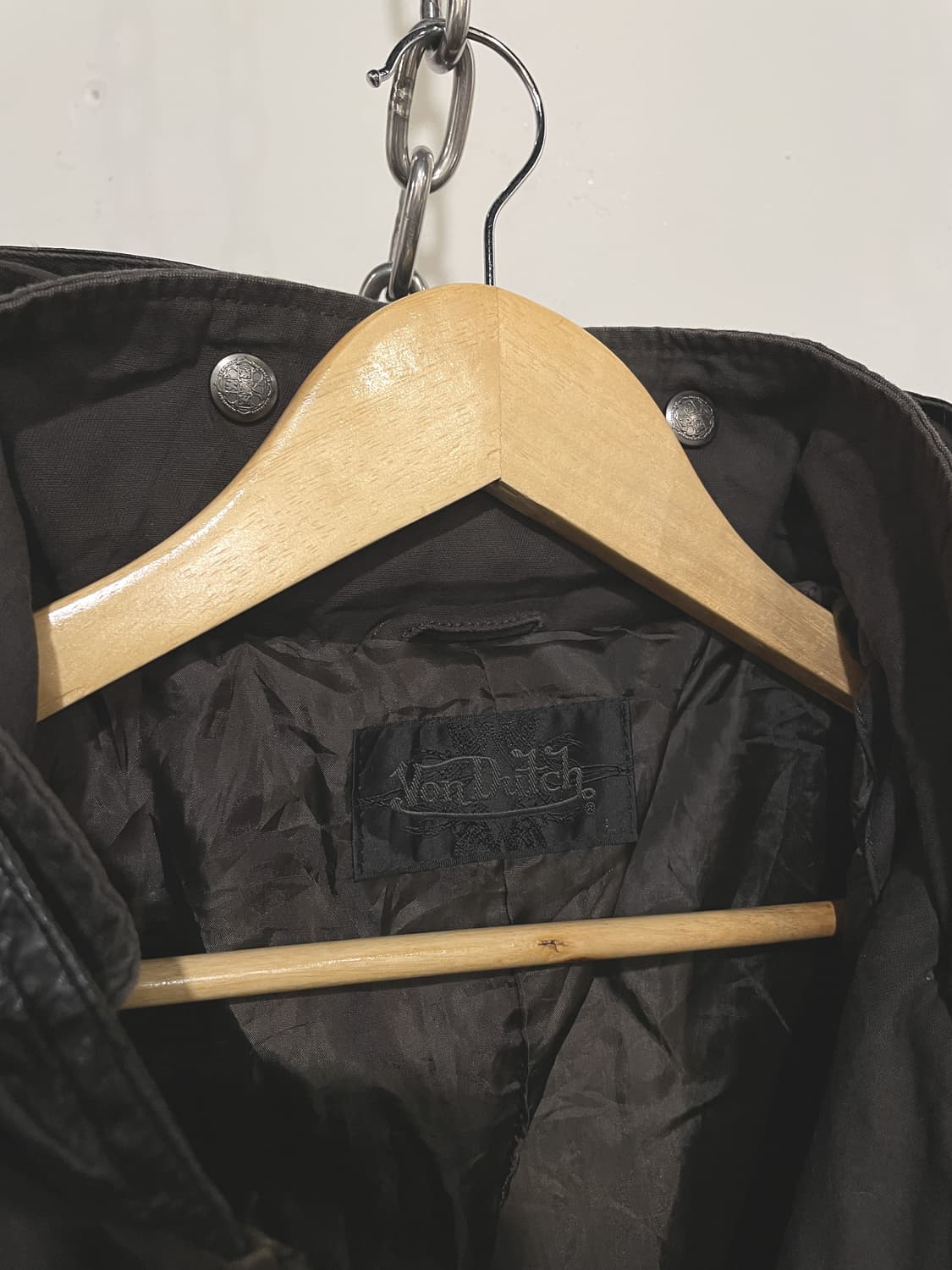 von dutch 본더치 브라운 골지 후드 자켓 y2k 밀리터리 상품이미지6