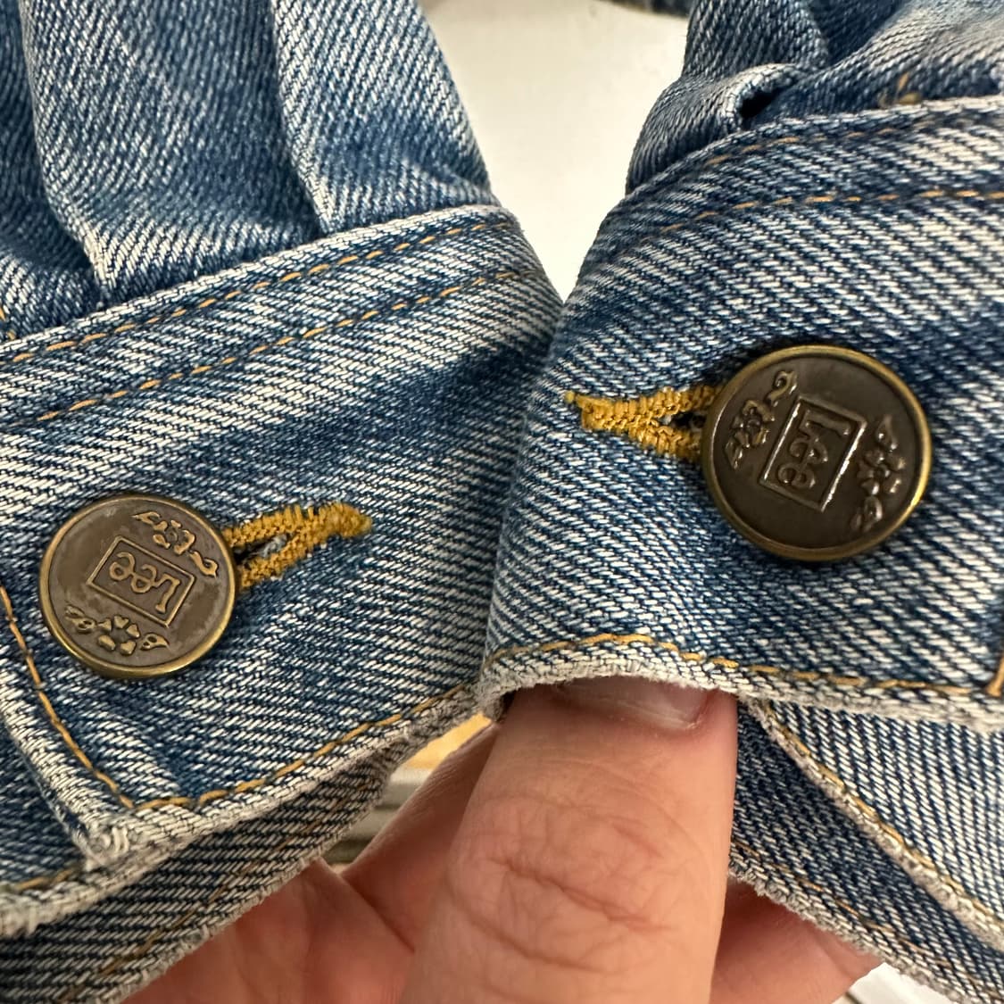 90‘s 리 플라워자수 데님자켓 상품이미지5