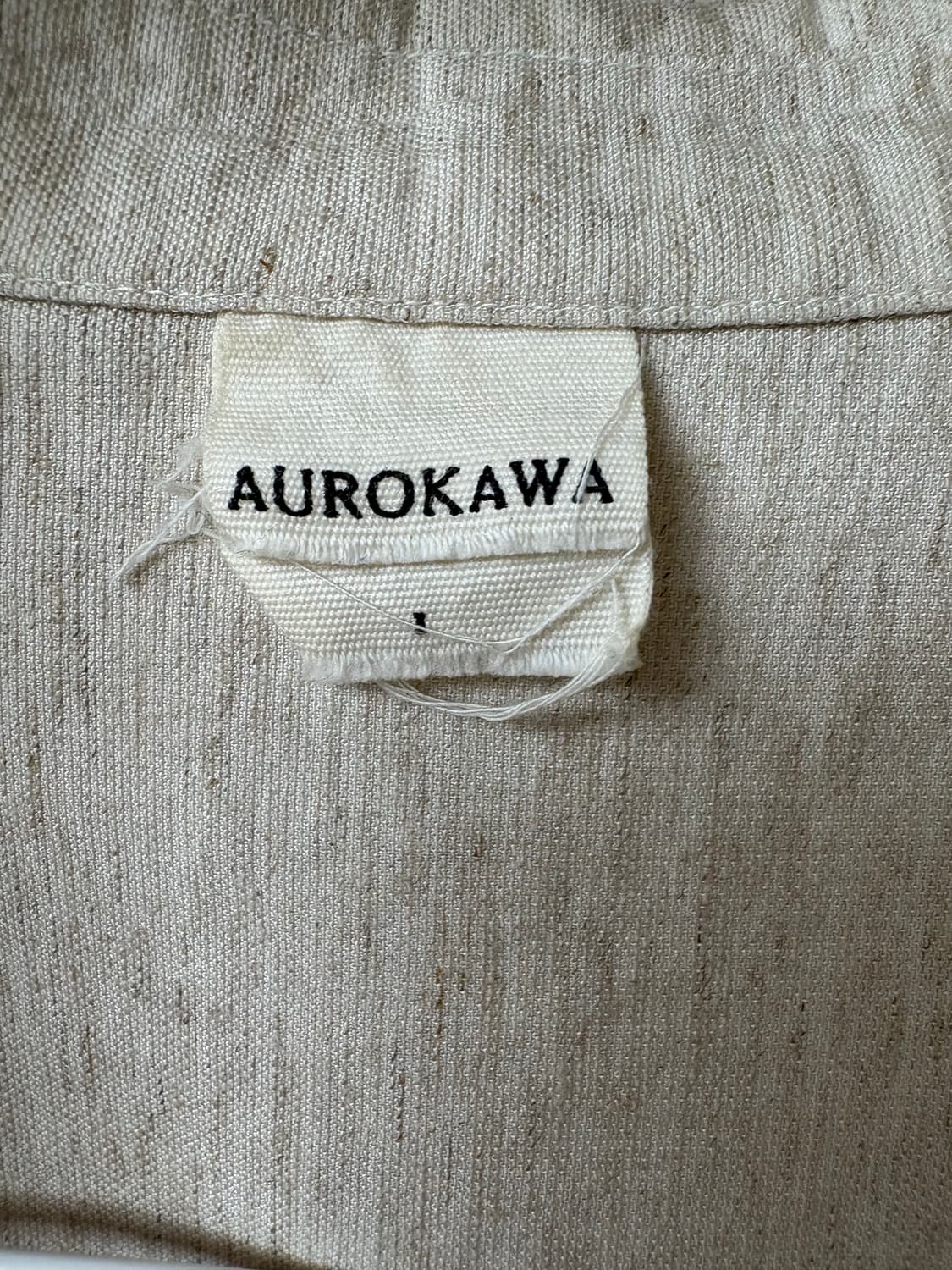 AUROKA Frayed Natural Fade Shirt_Natural 상품이미지3