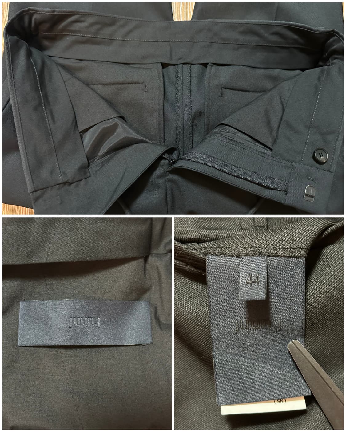 새상품급) JUUN.J 준지 스트링 드레스업슬랙스/44/블랙 상품이미지5