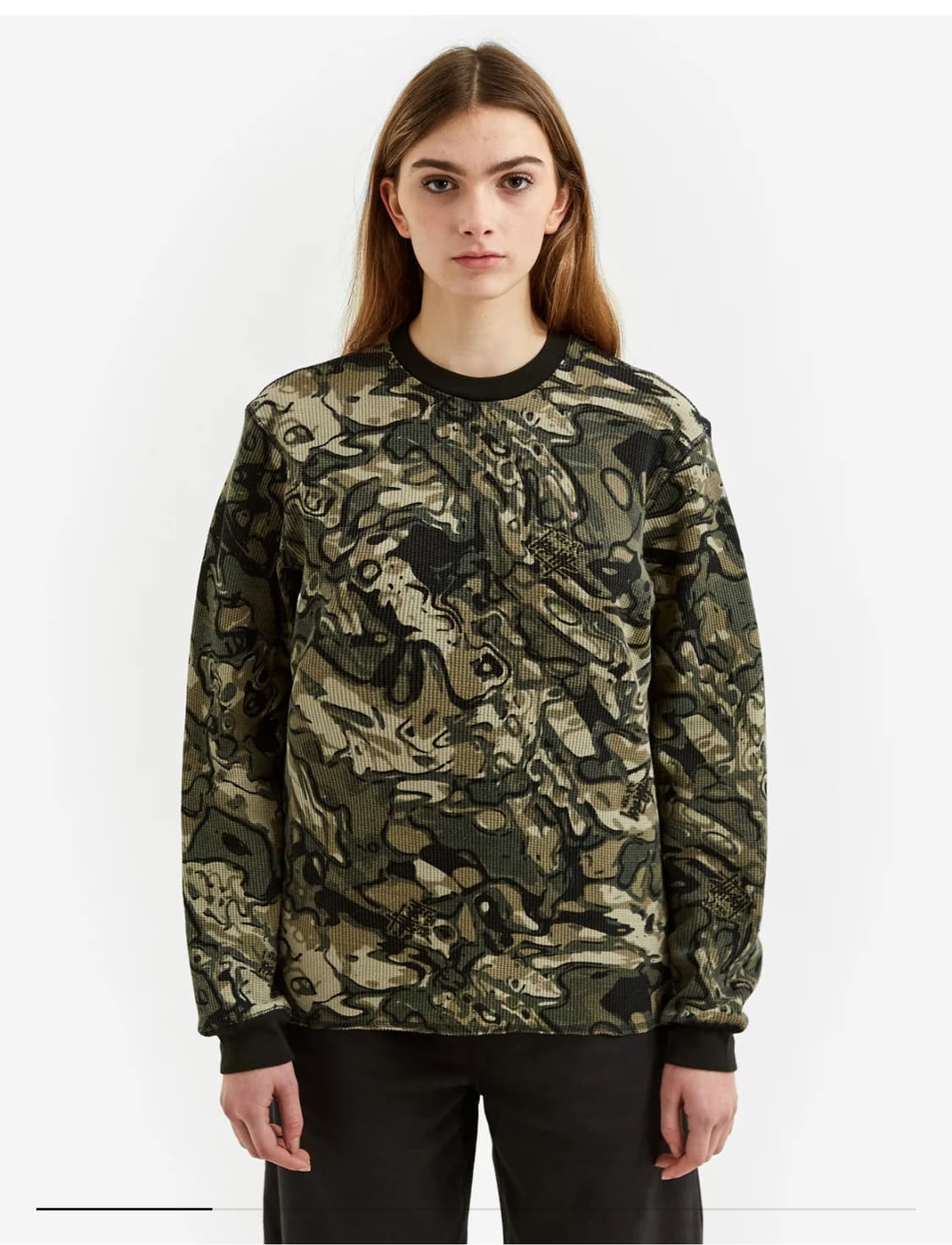 스투시 써멀 롱슬리브 베일 카모 M 상품이미지1