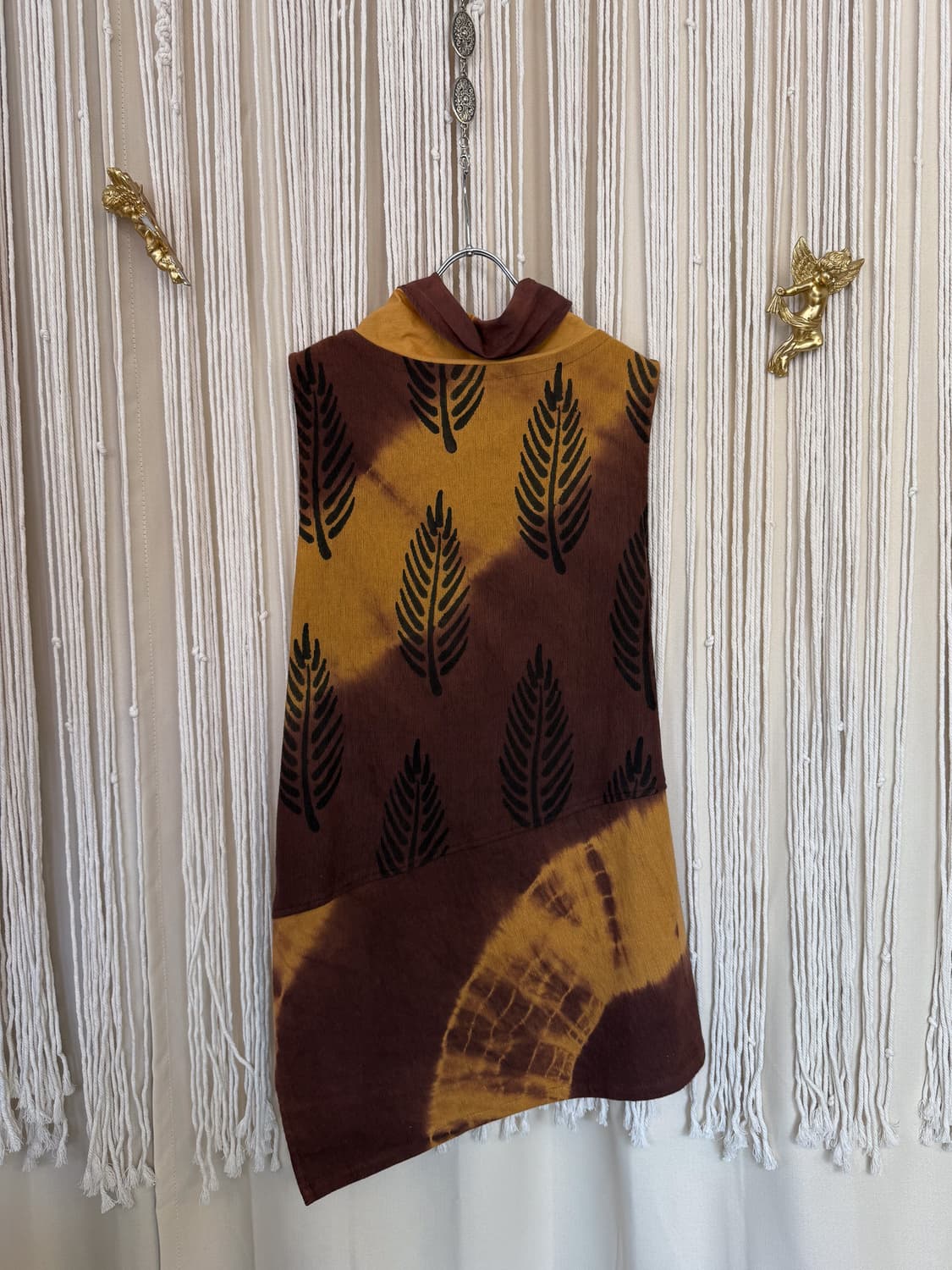 100% Cotton Shawl Collar Slit Dress 0050 상품이미지5