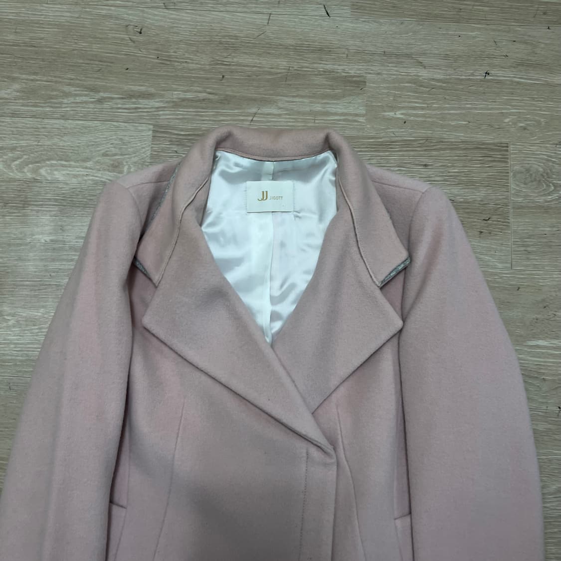 JJ 지고트 여성 모직 비스코스 코트 [핑크] 85-88-155 상품이미지2