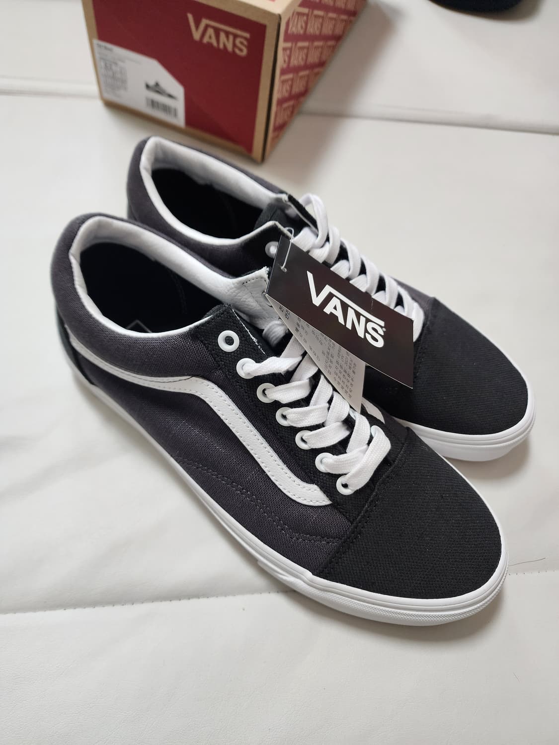 반스올드스쿨블랙써머린넨275사이즈 상품이미지6