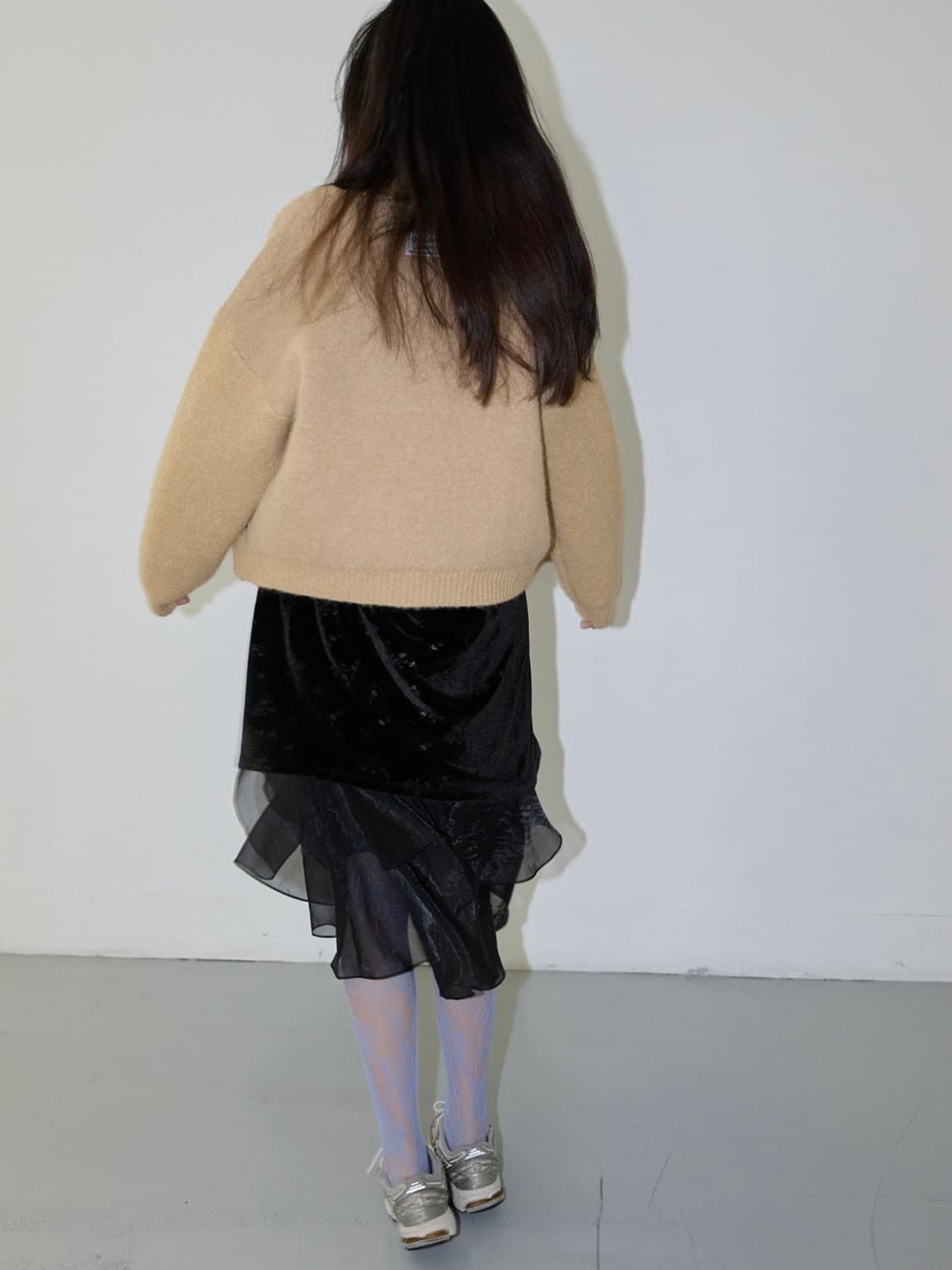 벨벳 오간자 레이어드 원피스 상품이미지3