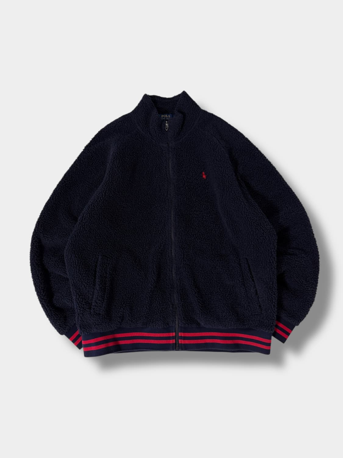 폴로 랄프로렌 오버핏 신형 셰르파 딥네이비 플리스 자켓  상품이미지1