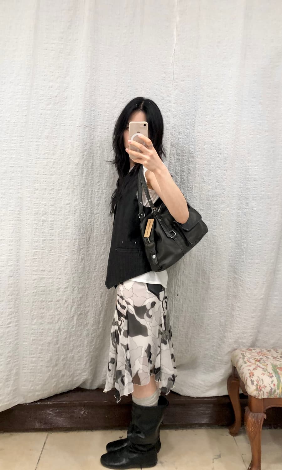 ink bloom midi skirt 상품이미지4