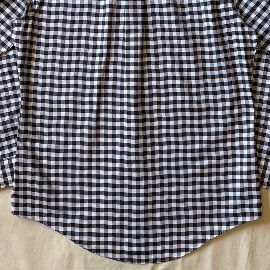 [M/100-102] Brooks Brothers 브라운 깅엄 체크 폴로 상품이미지9