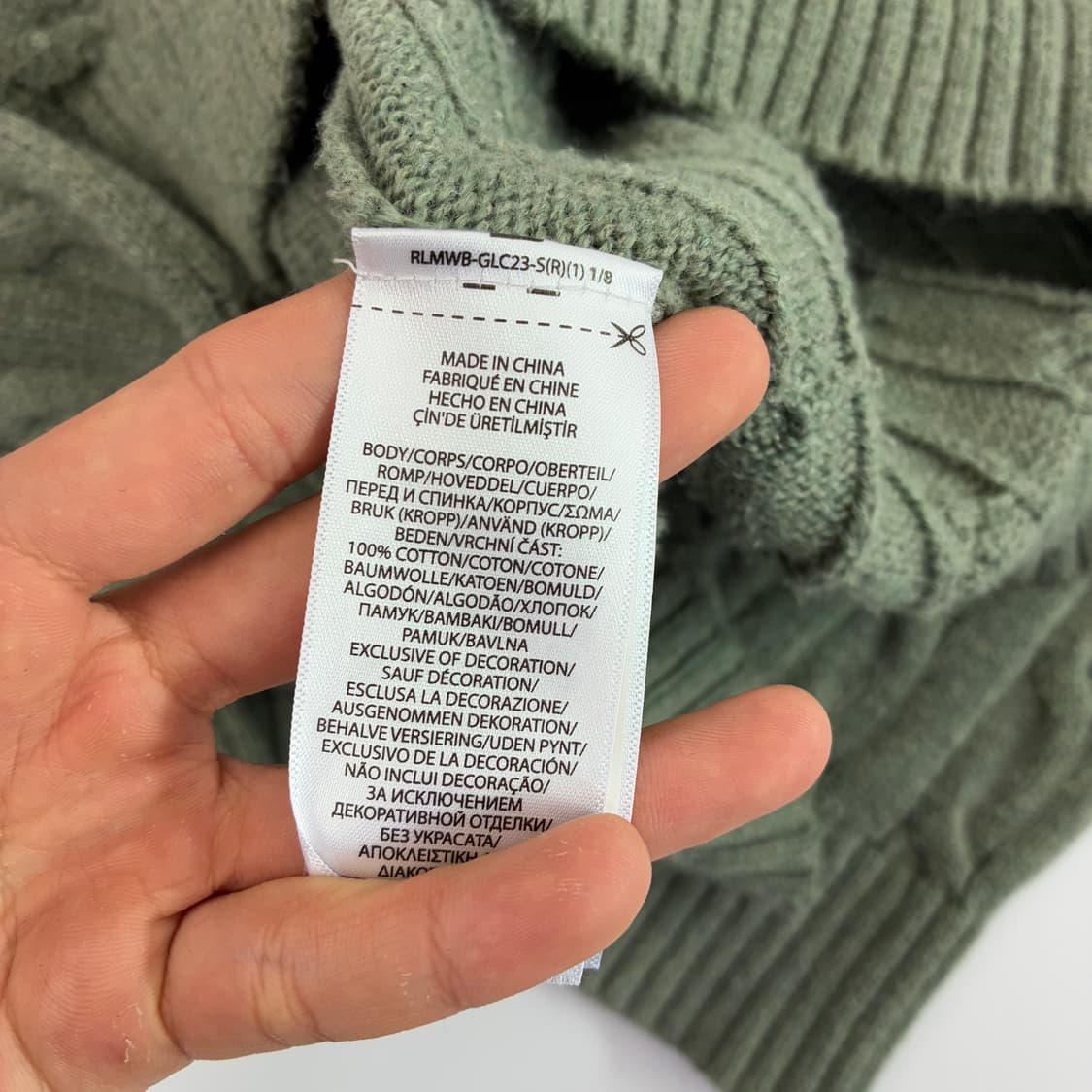 Polo  폴로 랄프로렌 Qr신형 코튼 케이블 니트 상품이미지4