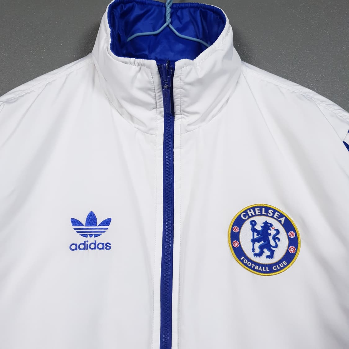 아디다스 희귀 대장급 유로파 첼시 양면 리버서블 패딩 자켓 포카리 흰파 상품이미지3