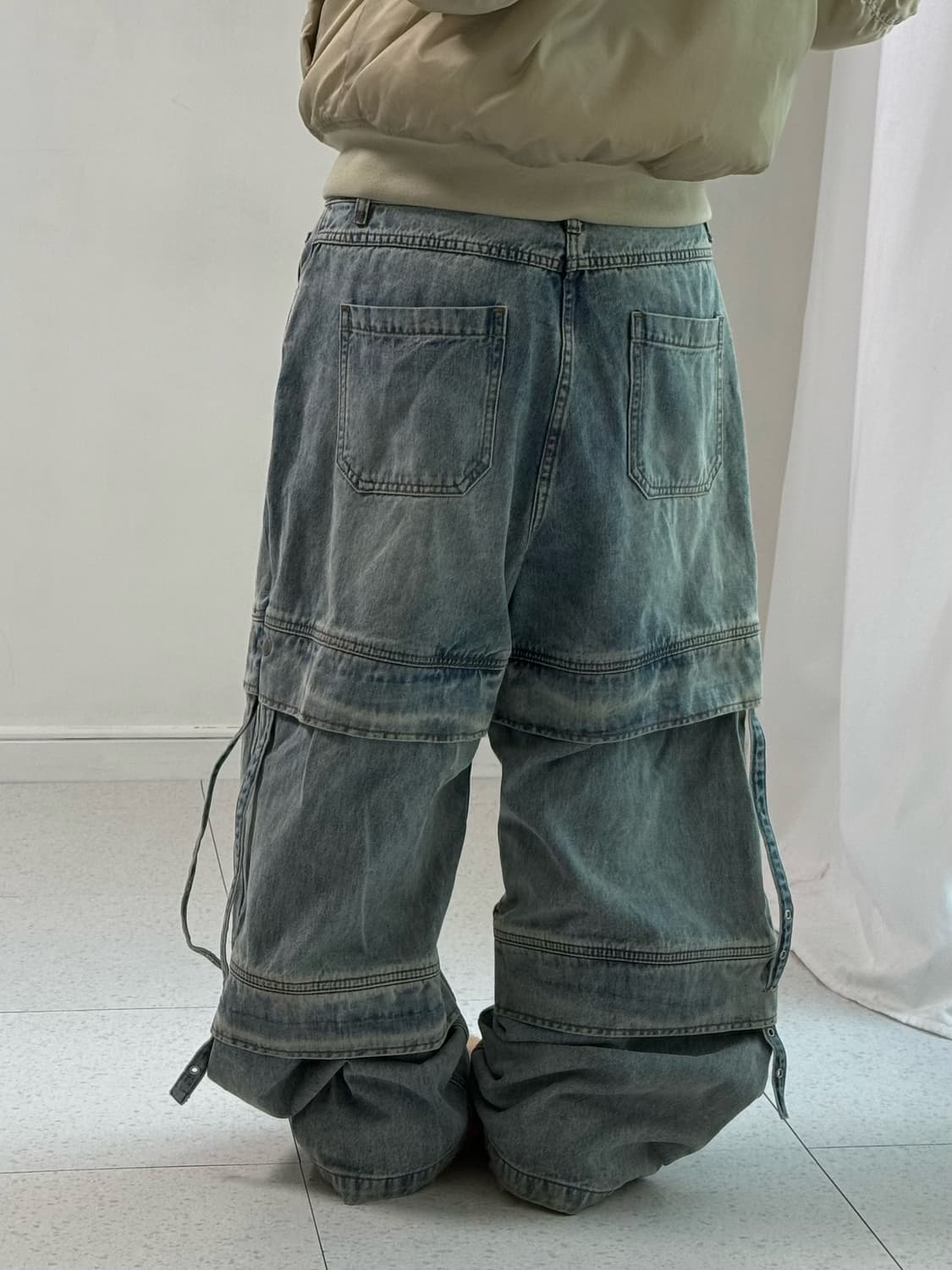 빈티지 스트랩 와이드 팬츠 상품이미지4