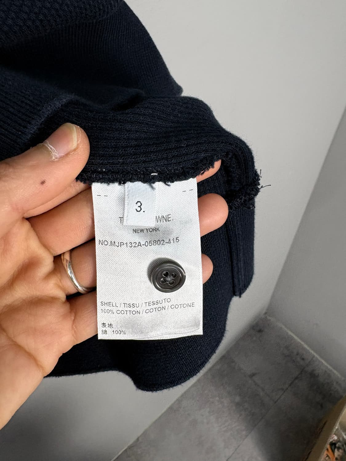 톰브라운 4바 와플 폴로 니트 카라티A3697 상품이미지9