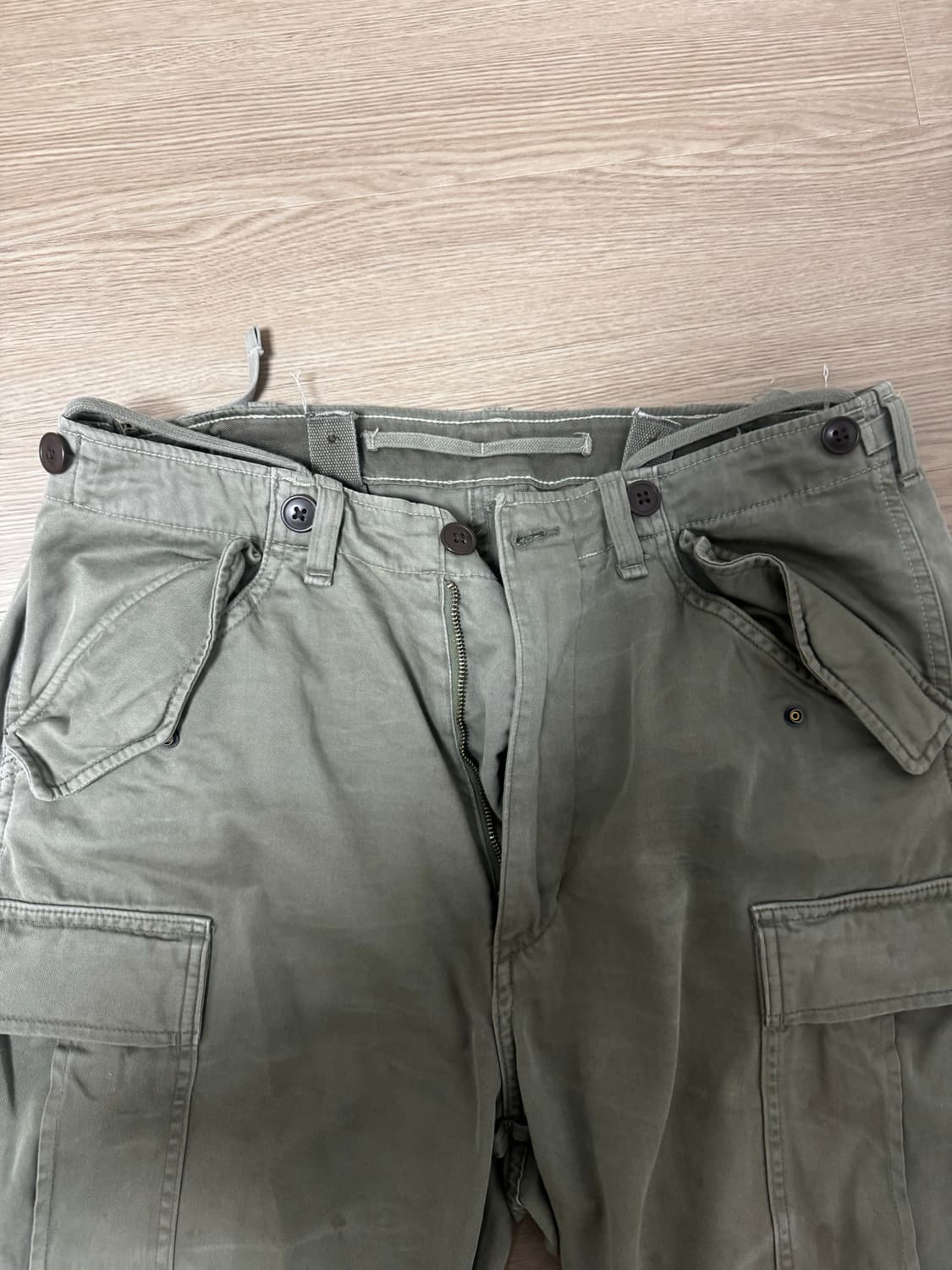 폴로 립스탑 카고 33-32 카키 팬츠 팝니다 상품이미지2