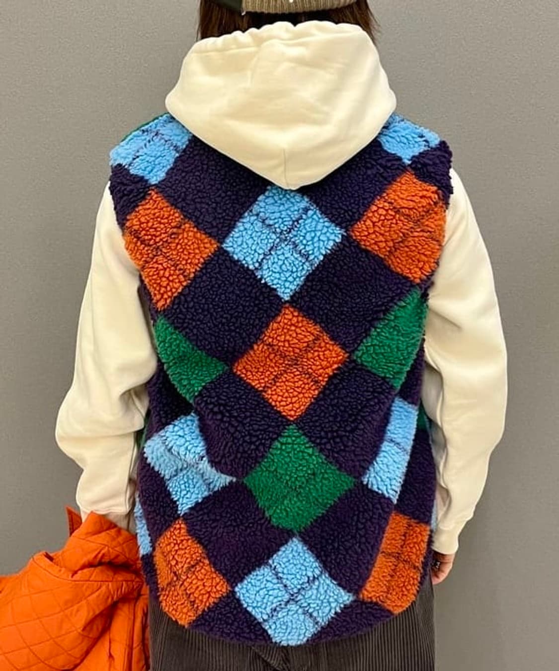 Beams Boy 자카드 보아 풀오버 베스트 상품이미지3