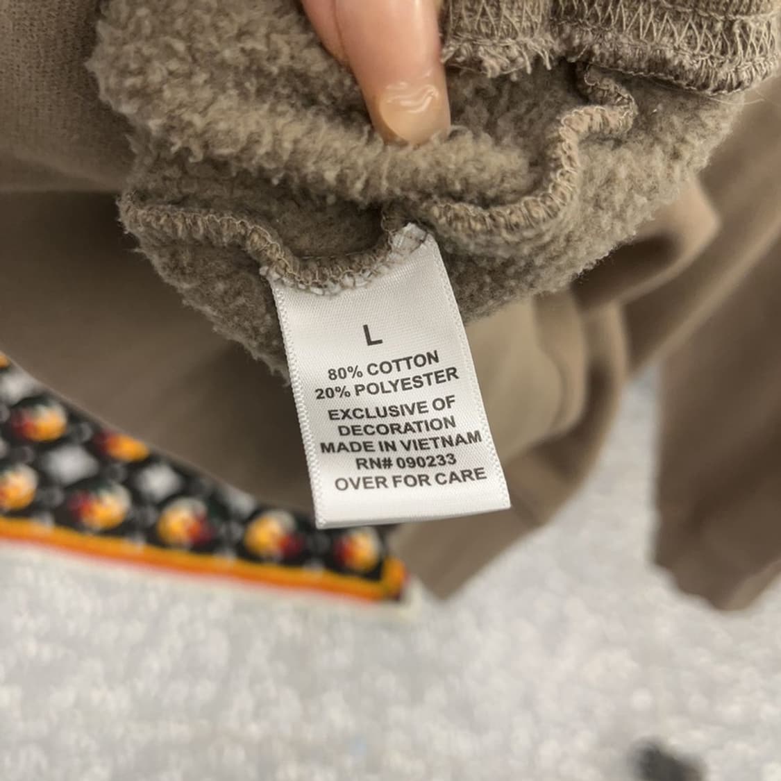 피어오브갓 에센셜 백로고 오버핏 기모 후드티 100 C06394 상품이미지6