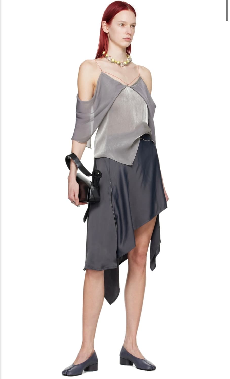 kiko kostadinov 키코 코스타디노브 드레이프 스커트 상품이미지2