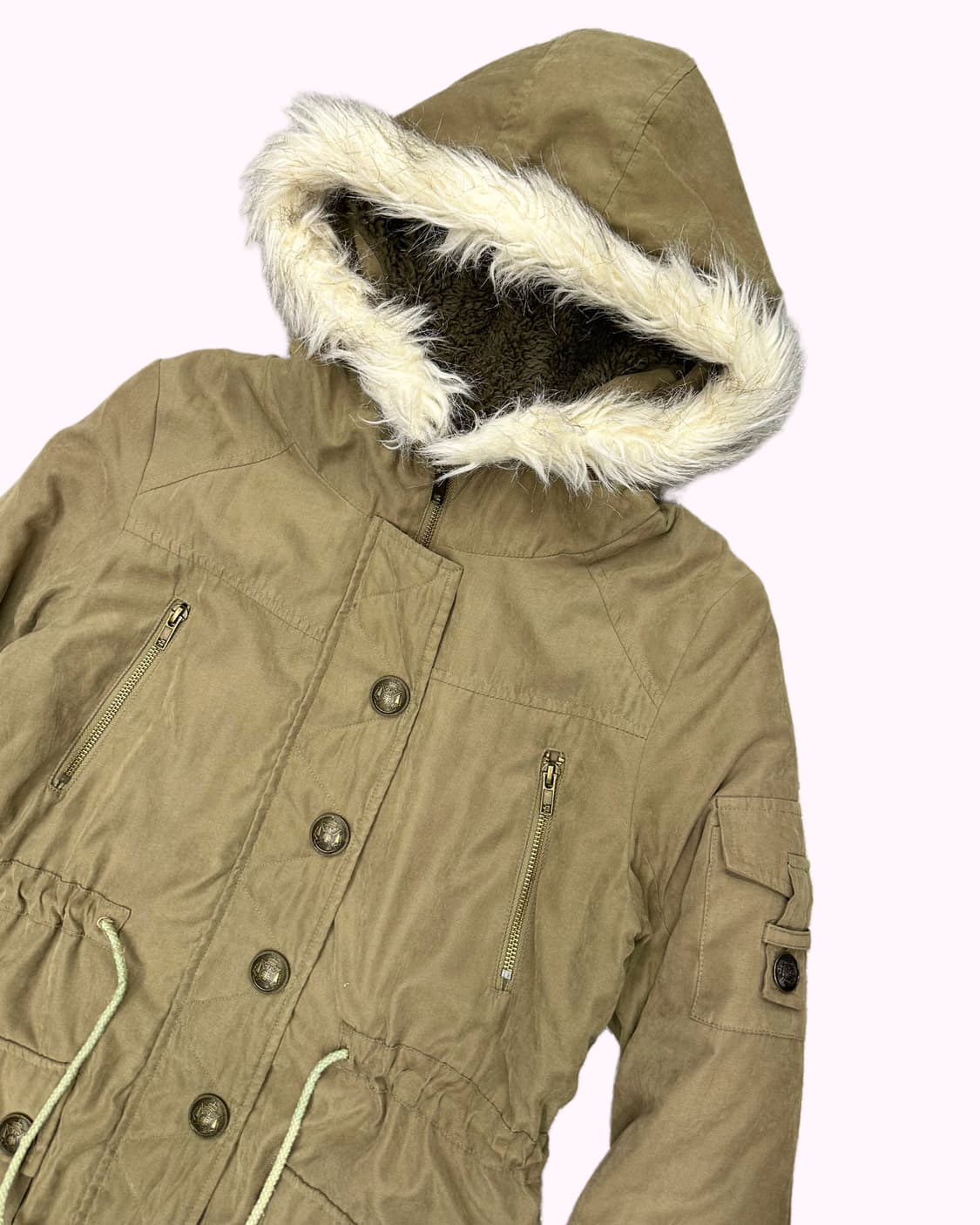 LIZ LISA DOLL khaki fur hood parka 상품이미지2