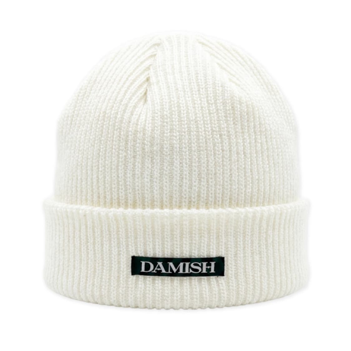 <다미쉬> 크로스 메탈 심볼 비니_아이보리 상품이미지3