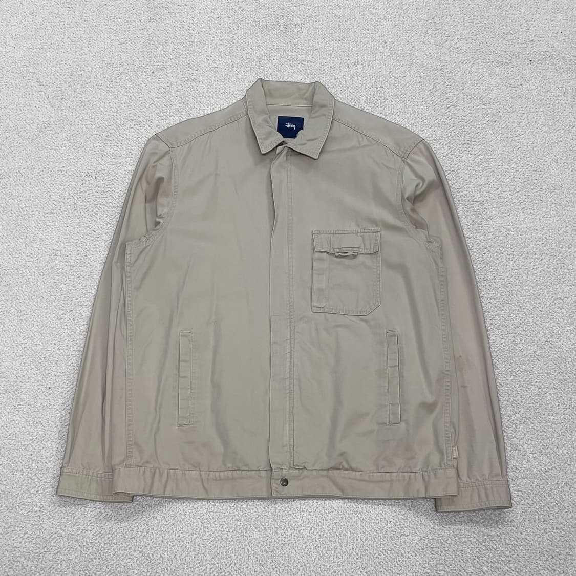 스투시 Stussy 00s 코튼 포켓 셔츠 자켓 베이지 상품이미지1