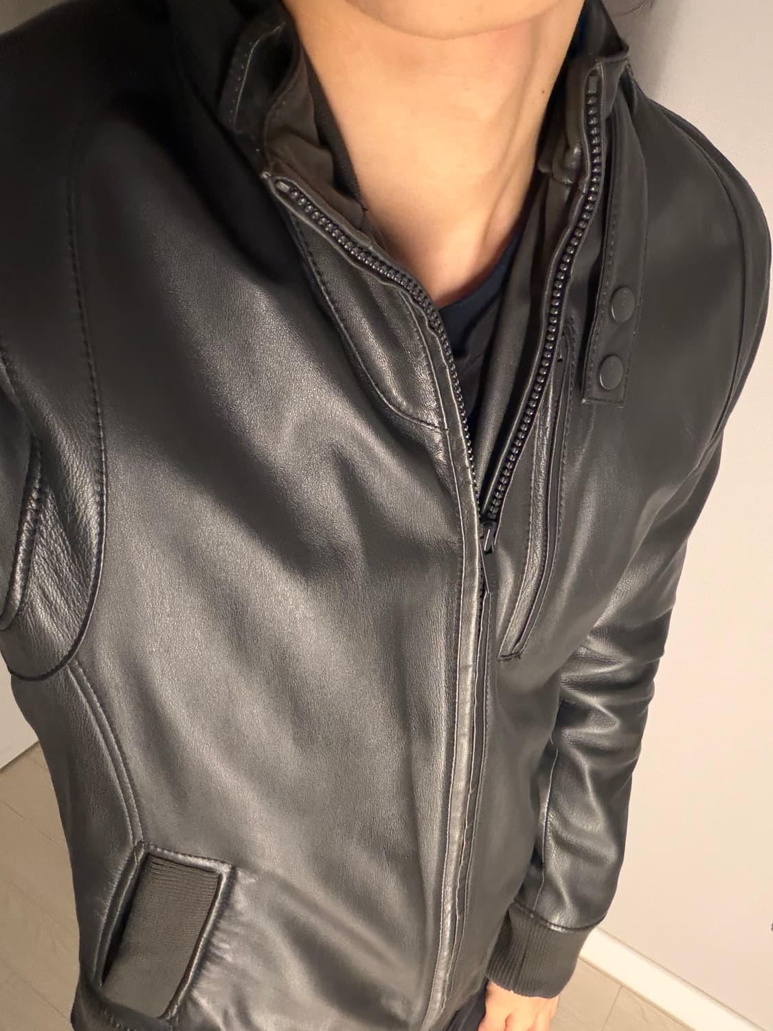 Tate 양가죽 레더 자켓 상품이미지1