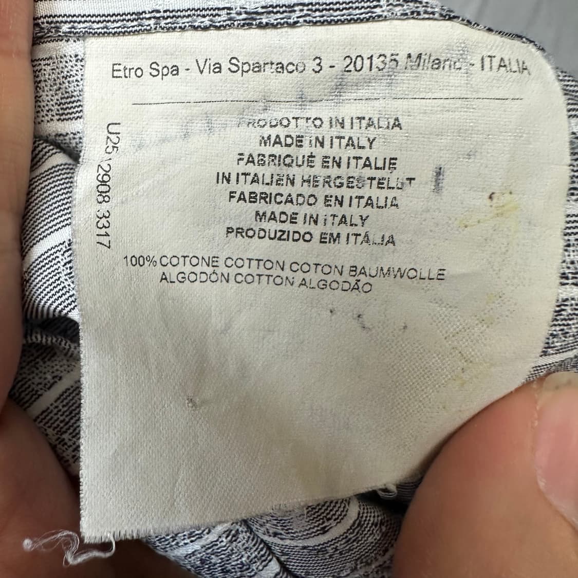 에트로 스트라이프 페이즐리셔츠 100 상품이미지5