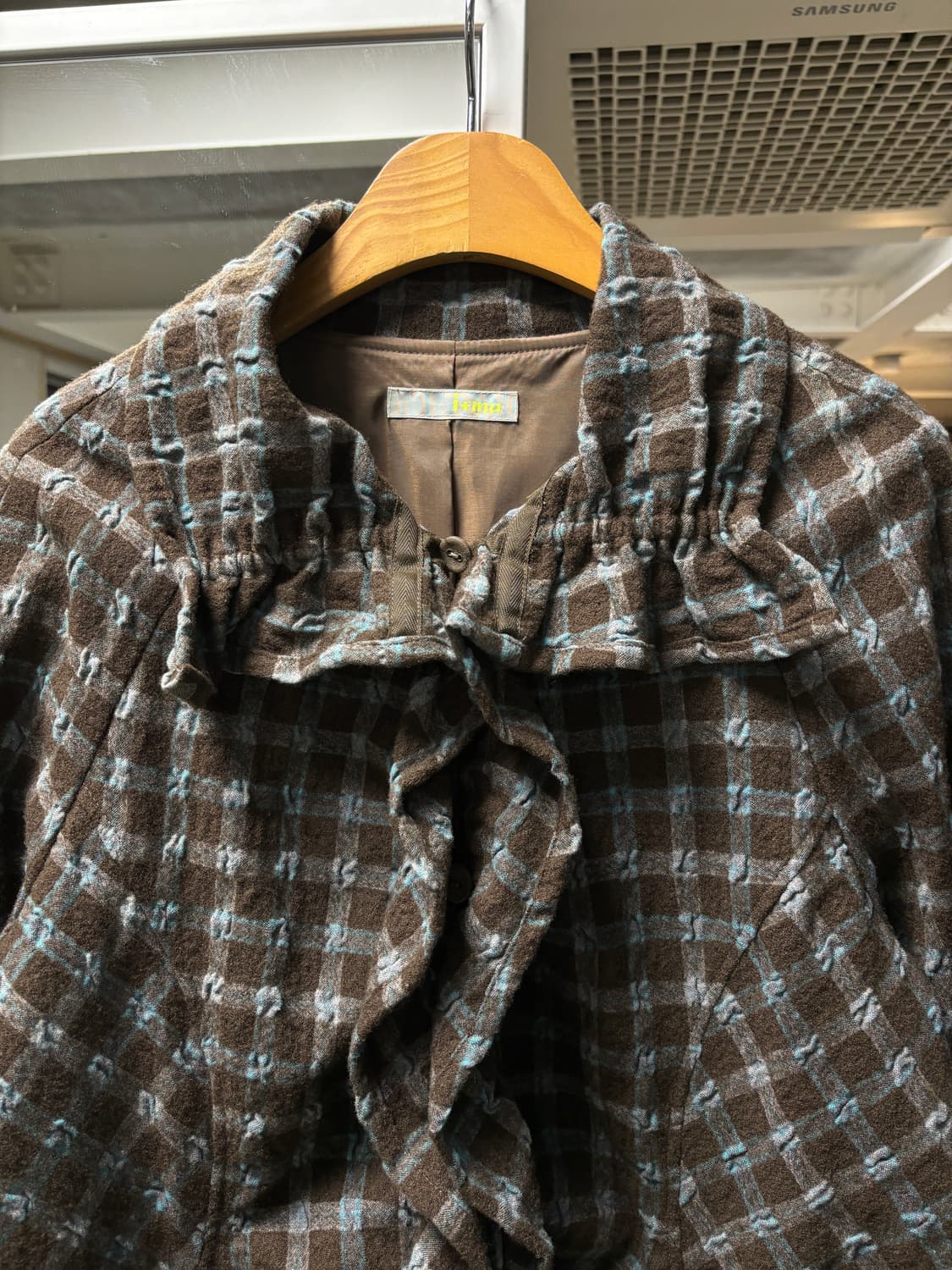 센소유니코 I+mu 체크 울자켓 상품이미지3